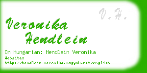 veronika hendlein business card